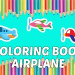 Coloring Book Airplane kids Education