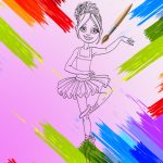 Little Ballerinas Coloring